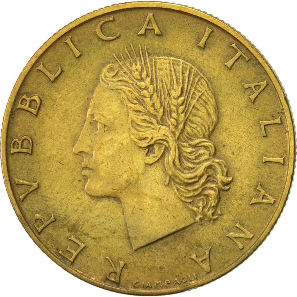 Munten, Italië, 20 Lire, 1957, Rome, ZF+, Aluminum-Bronze, KM:97.1