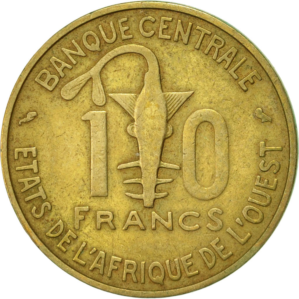 Coin, West African States, 10 Francs, 1967, Paris, EF(40-45)