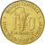 Moneda, Estados del África Occidental, 10 Francs, 1991, Paris, MBC, Aluminio -