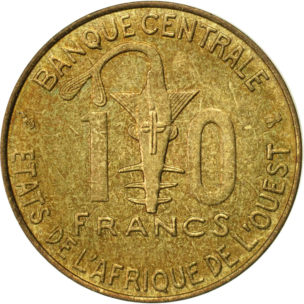 Moneta, Stati dell'Africa occidentale, 10 Francs, 1995, Paris, BB