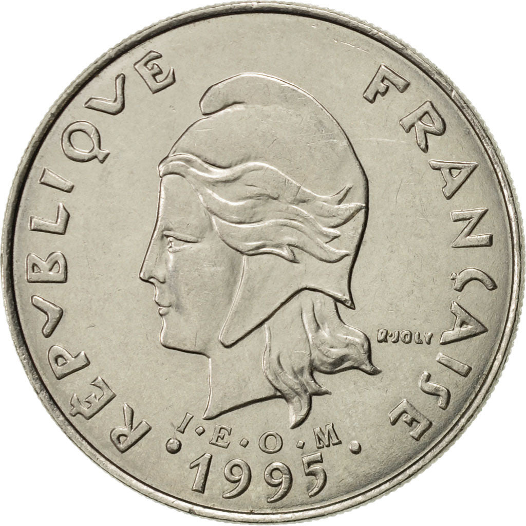Moneta, Polinesia francese, 20 Francs, 1995, Paris, SPL-, Nichel, KM:9