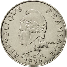 Moneta, Polinesia francese, 20 Francs, 1995, Paris, SPL-, Nichel, KM:9