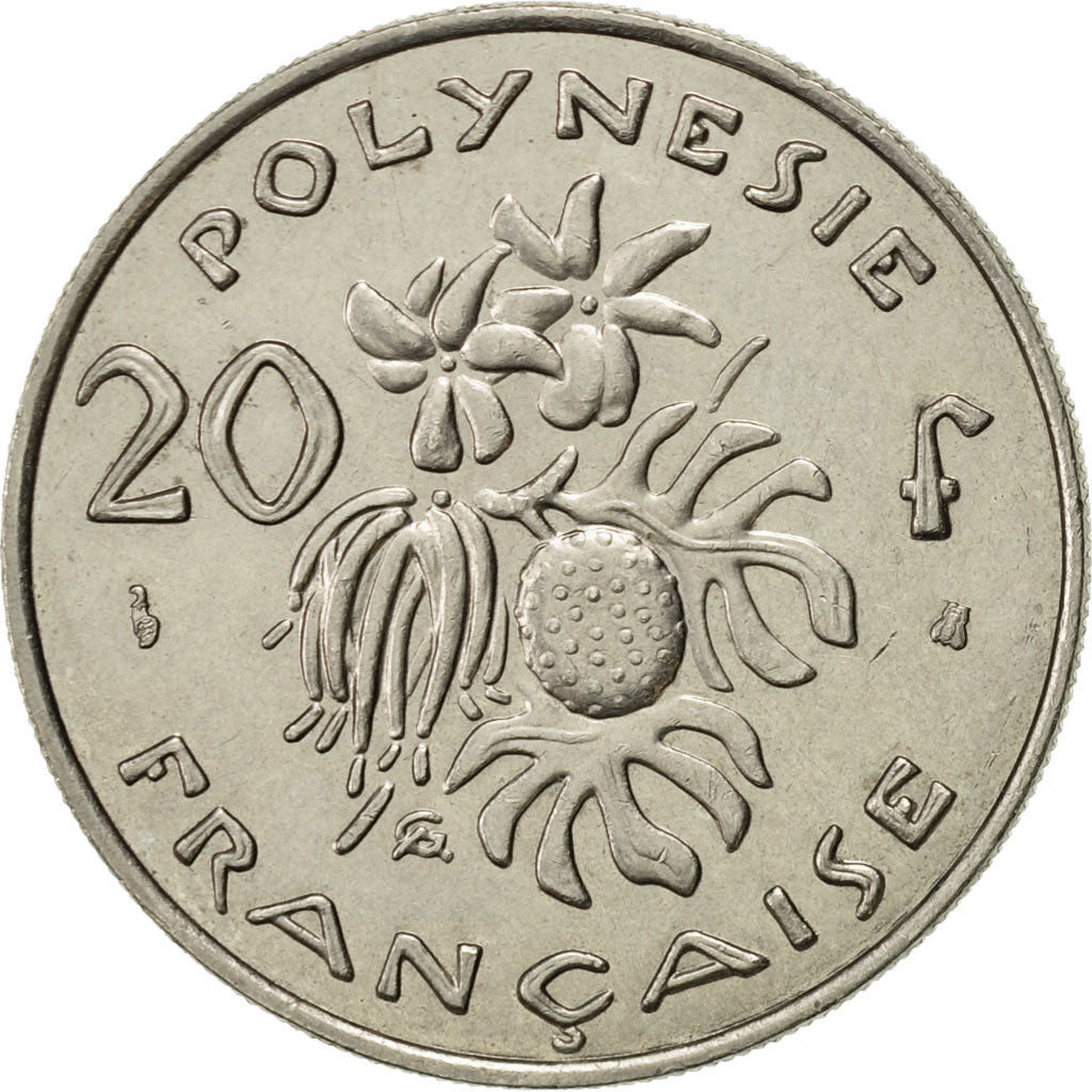 Moneta, Polinesia francese, 20 Francs, 1995, Paris, SPL-, Nichel, KM:9