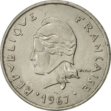 Moneda, Polinesia francesa, 20 Francs, 1967, Paris, EBC, Níquel, KM:6