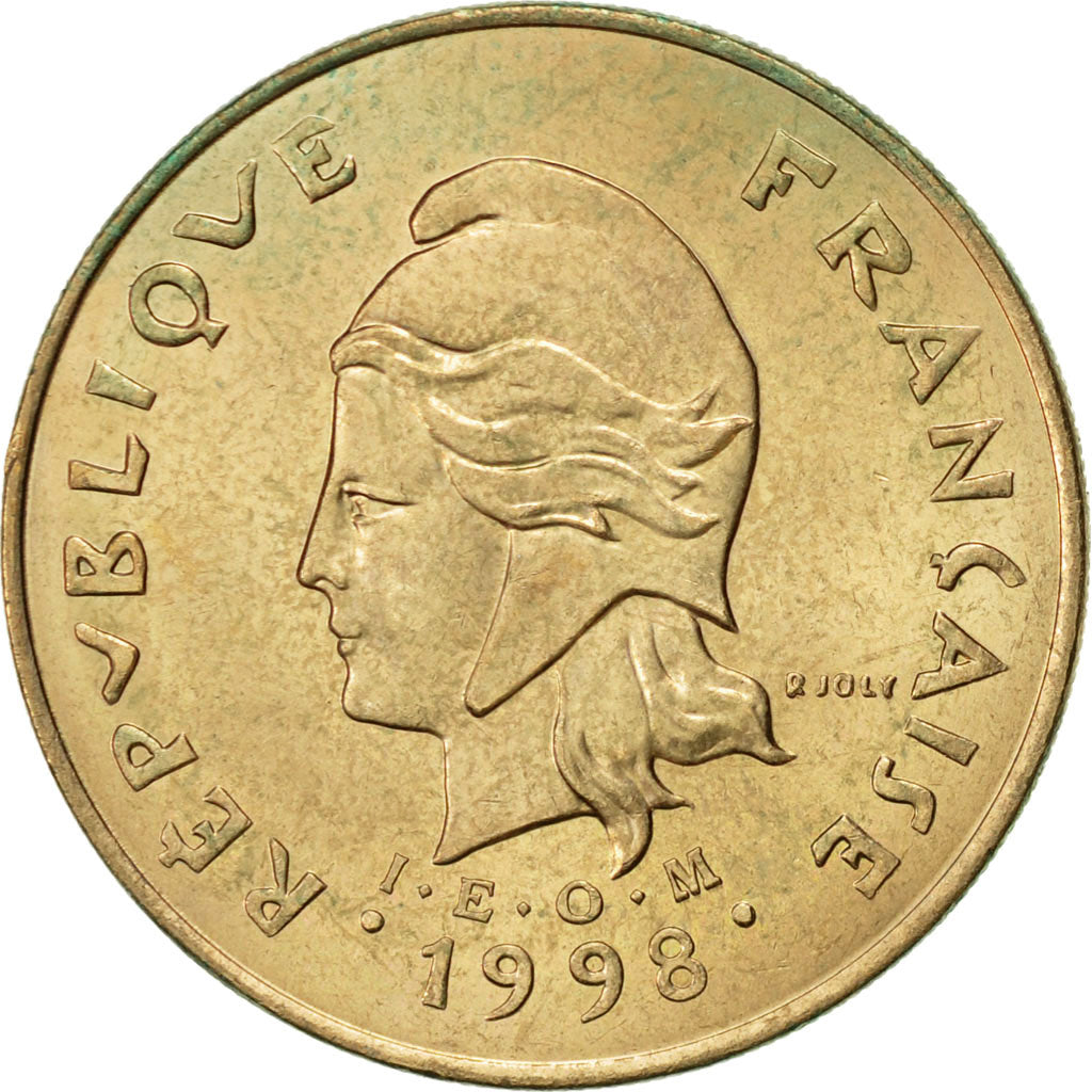 Münze, French Polynesia, 100 Francs, 1998, Paris, VZ, Nickel-Bronze, KM:14