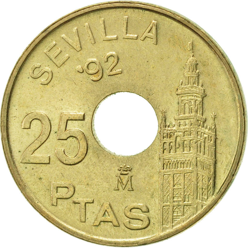 Coin, Spain, Juan Carlos I, 25 Pesetas, 1992, Madrid, EF(40-45)