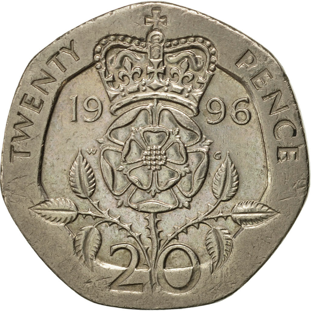 Monnaie, Grande-Bretagne, Elizabeth II, 20 Pence, 1996, TTB+, Copper-nickel