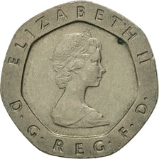 Monnaie, Grande-Bretagne, Elizabeth II, 20 Pence, 1983, TTB+, Copper-nickel