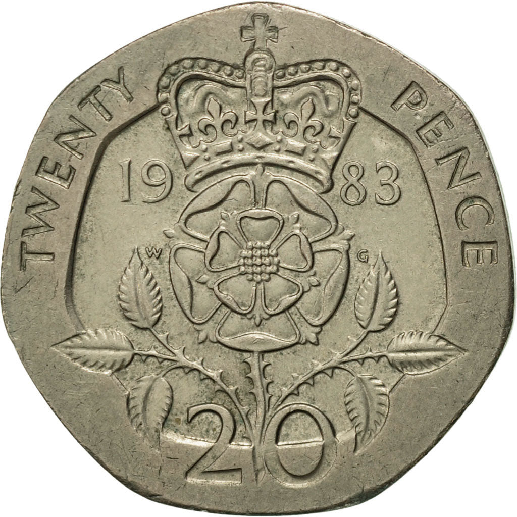 Monnaie, Grande-Bretagne, Elizabeth II, 20 Pence, 1983, TTB+, Copper-nickel