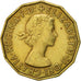Coin, Great Britain, Elizabeth II, 3 Pence, 1958, AU(50-53), Nickel-brass
