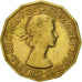 Münze, Großbritannien, Elizabeth II, 3 Pence, 1955, SS+, Nickel-brass, KM:900