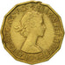 Coin, Great Britain, Elizabeth II, 3 Pence, 1963, AU(50-53), Nickel-brass