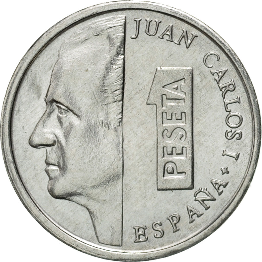 Münze, Spanien, Juan Carlos I, Peseta, 1991, VZ, Aluminium, KM:832
