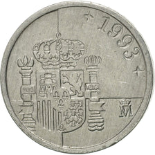 Coin, Spain, Juan Carlos I, Peseta, 1993, AU(55-58), Aluminum, KM:832