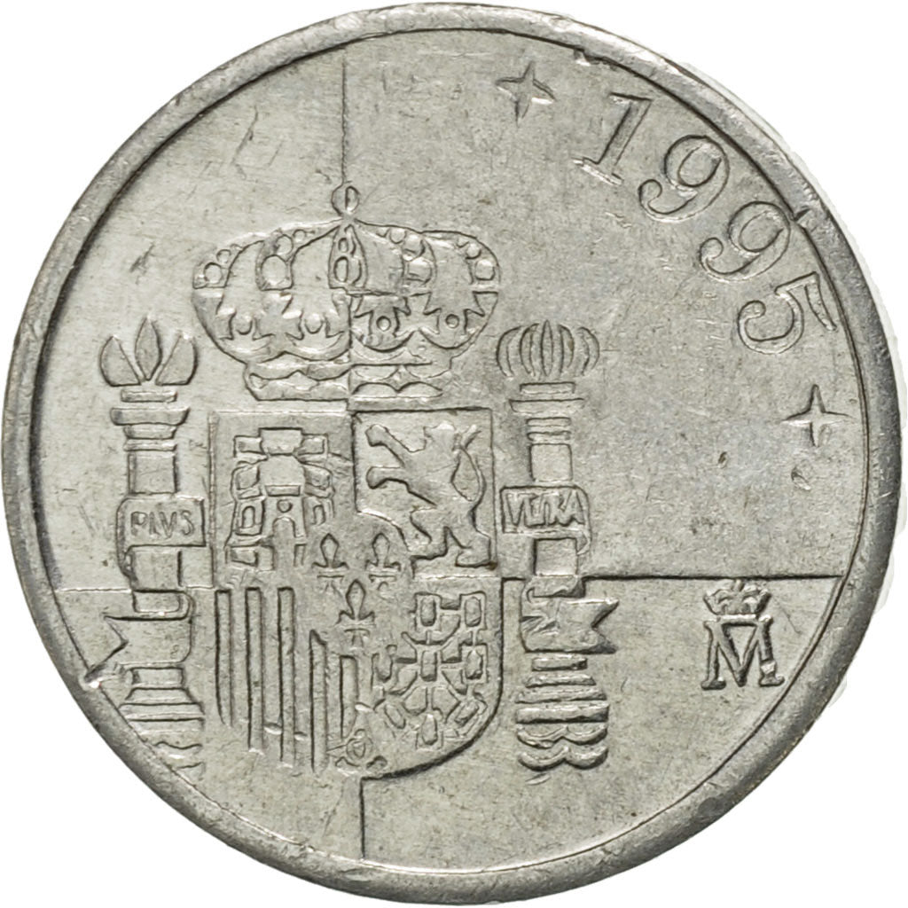 Moneda, España, Juan Carlos I, Peseta, 1995, EBC, Aluminio, KM:832