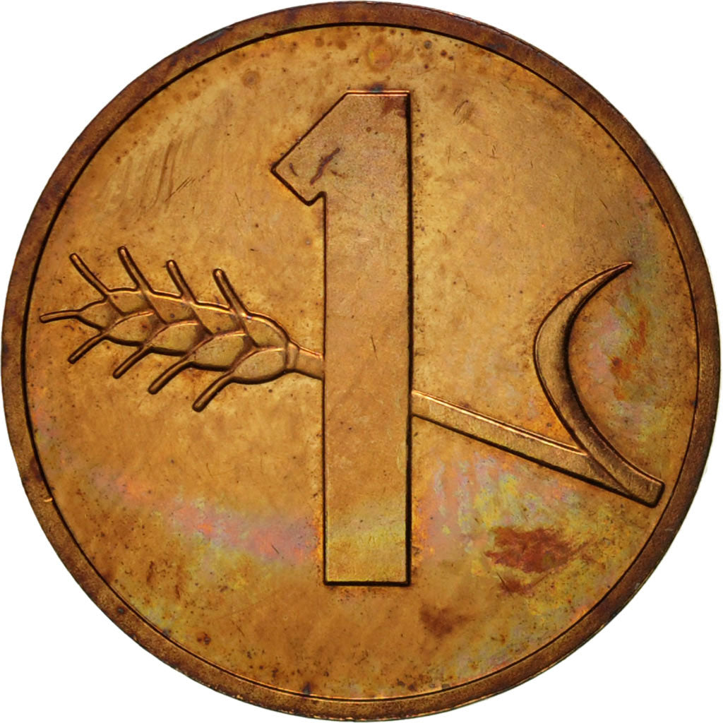 Coin, Switzerland, Rappen, 1980, Bern, AU(50-53), Bronze, KM:46