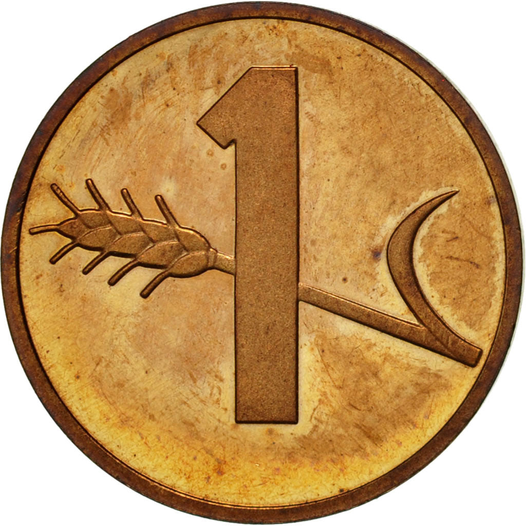 Coin, Switzerland, Rappen, 1981, Bern, AU(50-53), Bronze, KM:46