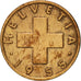 Coin, Switzerland, Rappen, 1955, Bern, AU(50-53), Bronze, KM:46