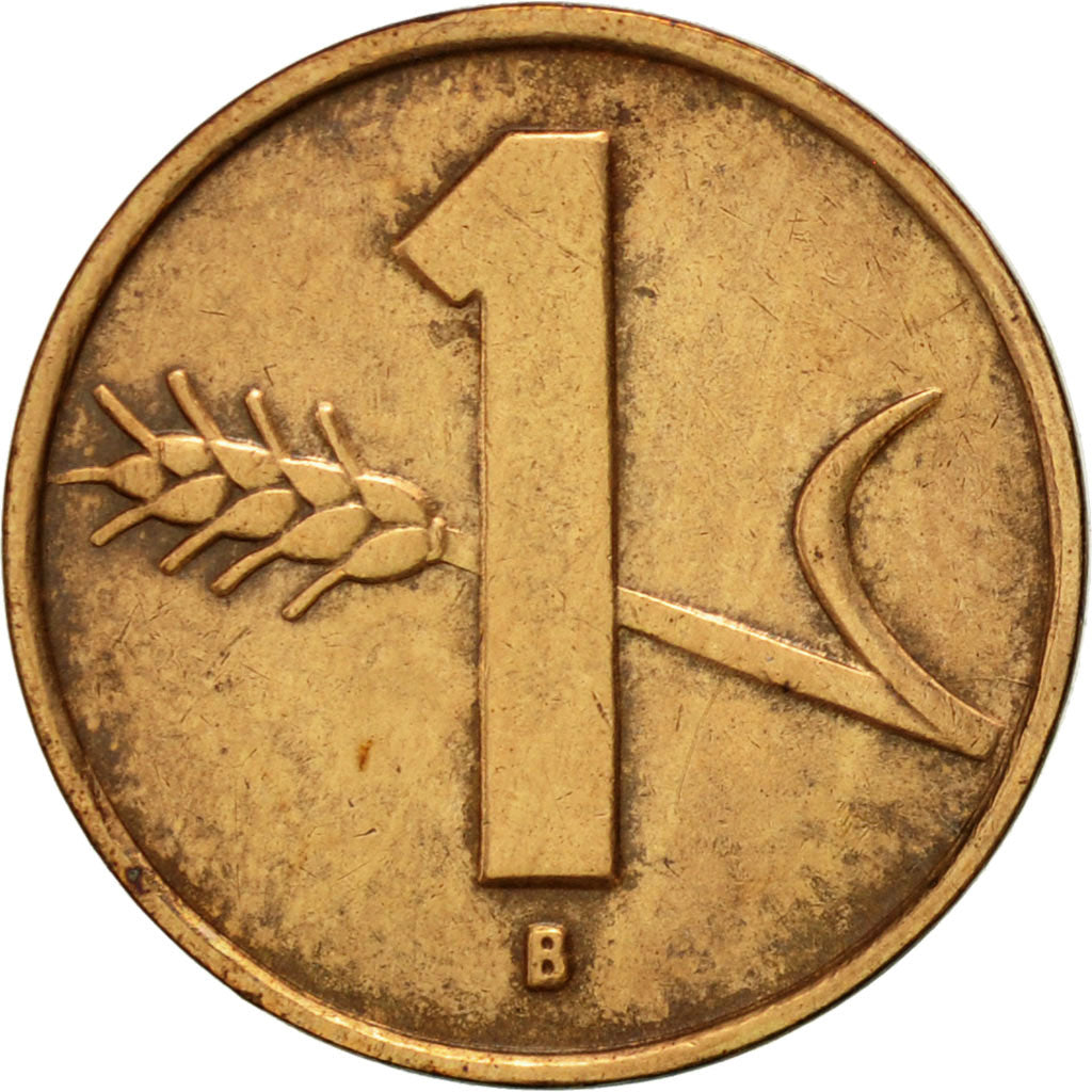Coin, Switzerland, Rappen, 1955, Bern, AU(50-53), Bronze, KM:46