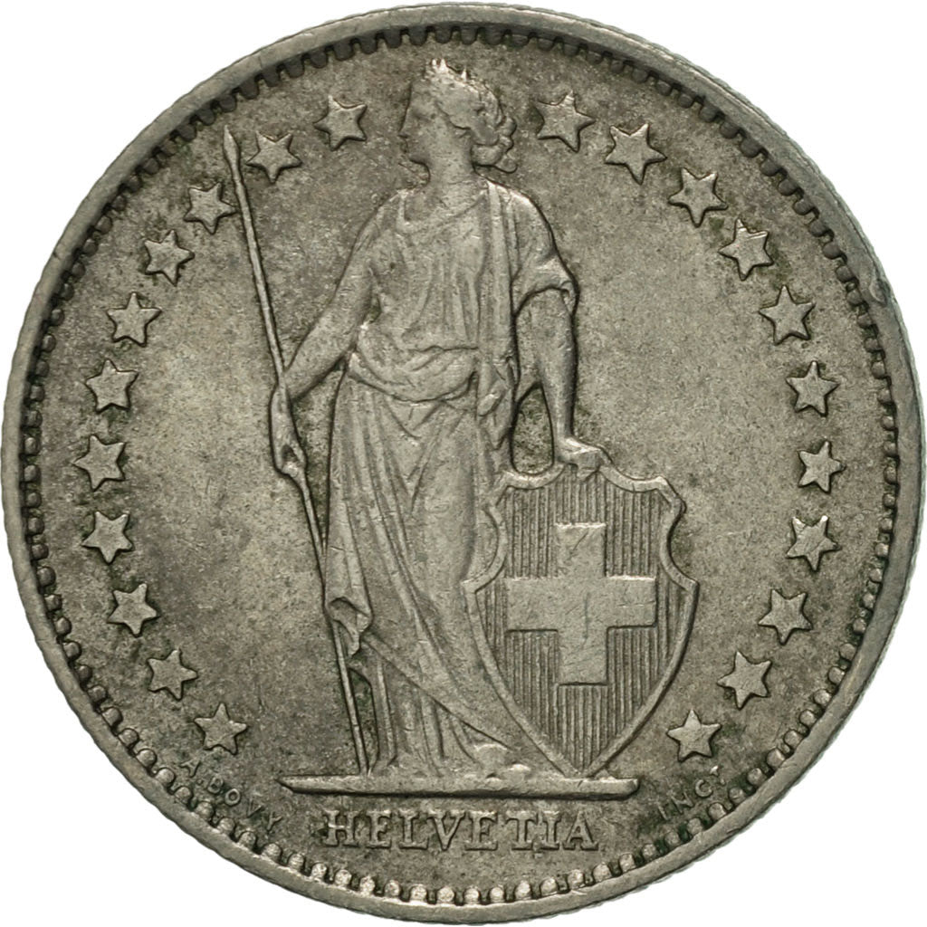 Coin, Switzerland, 1/2 Franc, 1980, Bern, AU(50-53), Copper-nickel, KM:23a.1