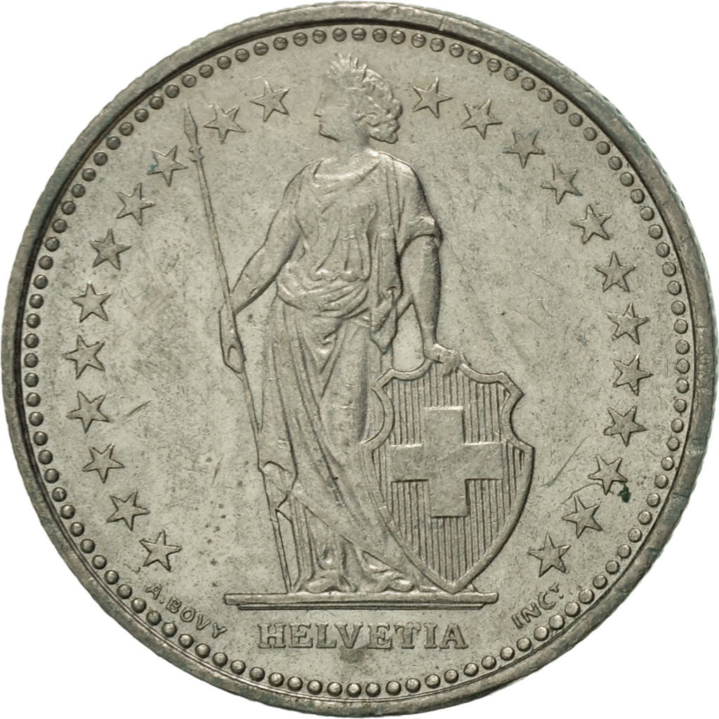 Coin, Switzerland, 1/2 Franc, 1987, Bern, AU(50-53), Copper-nickel, KM:23a.3
