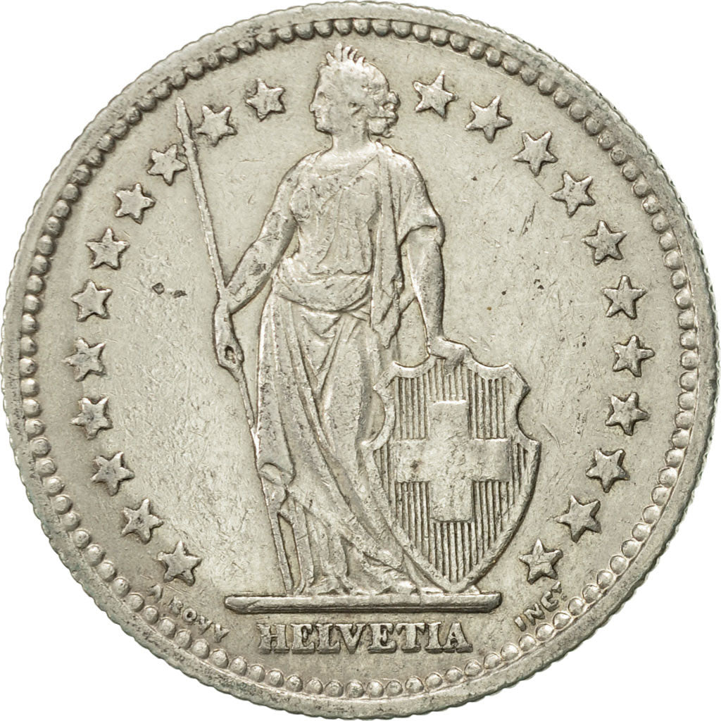 Coin, Switzerland, 2 Francs, 1941, Bern, AU(50-53), Silver, KM:21