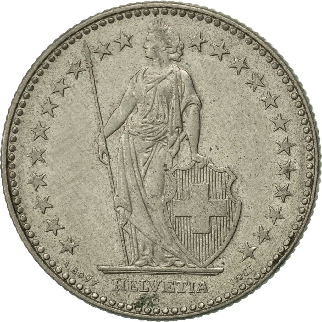 Coin, Switzerland, 2 Francs, 1986, Bern, AU(50-53), Copper-nickel, KM:21a.3