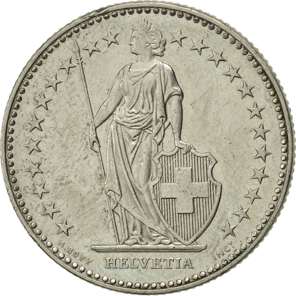 Coin, Switzerland, 2 Francs, 1991, Bern, AU(55-58), Copper-nickel, KM:21a.3