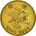Hong Kong, 50 Cents, 1997, AU(50-53), Brass plated steel, KM:74