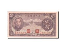 China, 1 Yüan, 1940, KM #J9c, UNC(63), A/B 876208H
