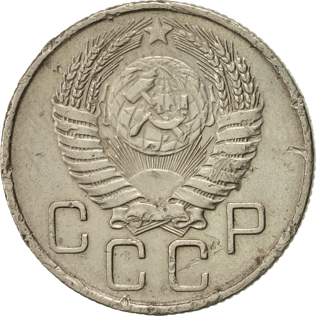 Russland, 20 Kopeks, 1955, Saint-Petersburg, VZ, Copper-nickel, KM:118