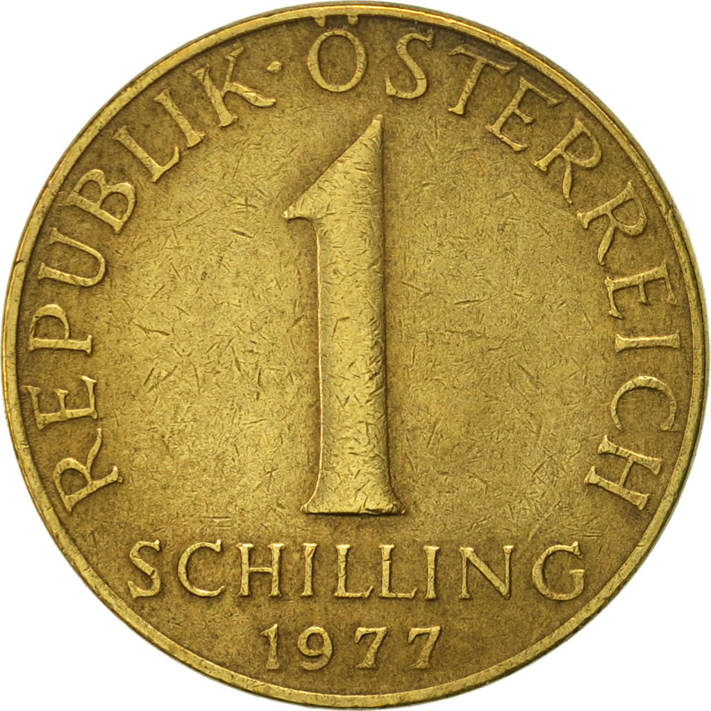 Austria, Schilling, 1977, AU(50-53), Aluminum-Bronze, KM:2886