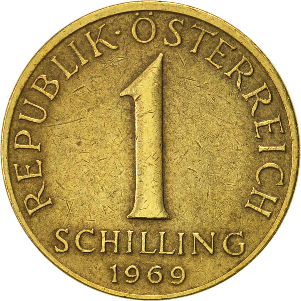 Coin, Austria, Schilling, 1969, AU(50-53), Aluminum-Bronze, KM:2886