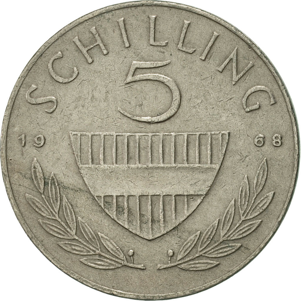 Austria, 5 Schilling, 1968, BB+, Rame-nichel, KM:2889a
