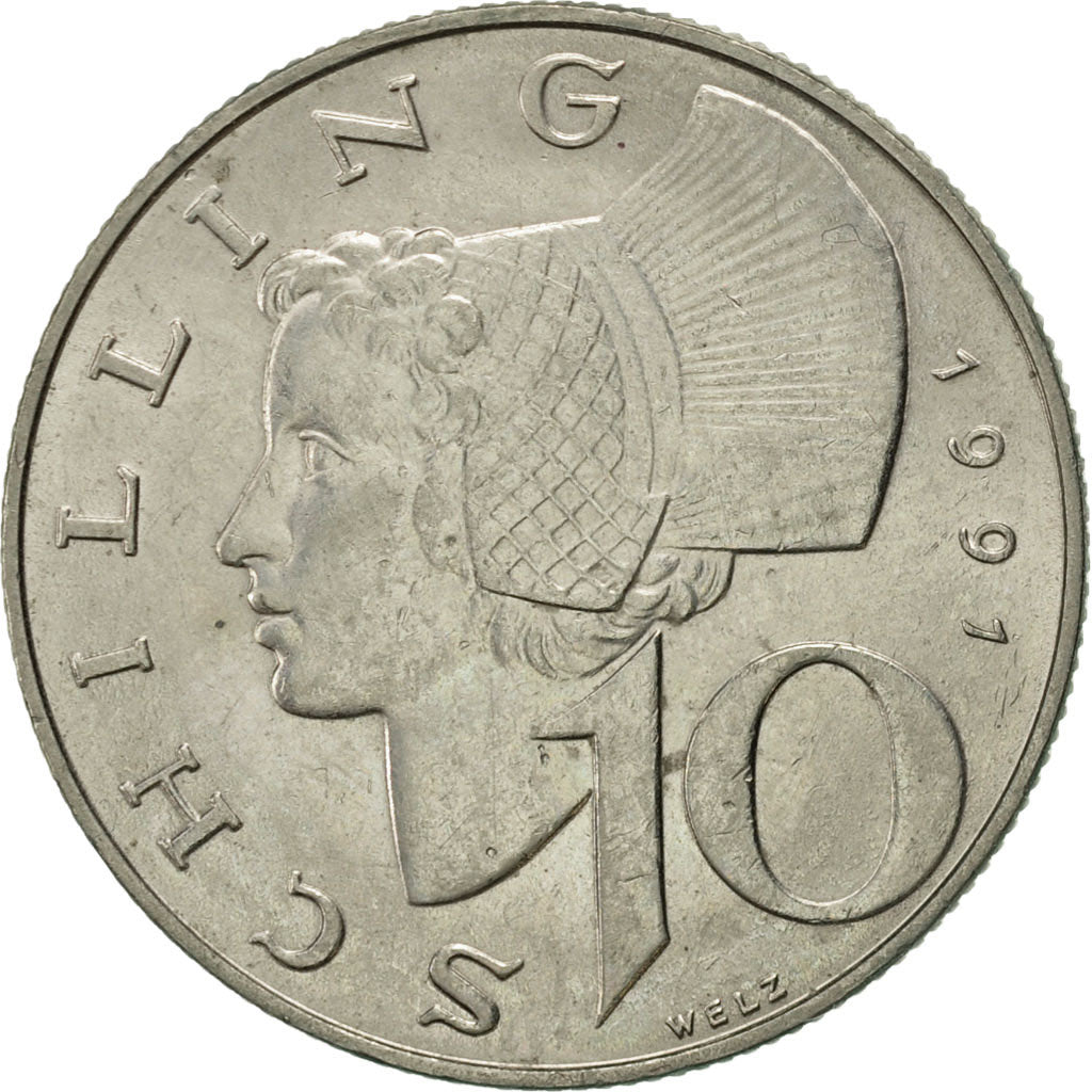 Monnaie, Autriche, 10 Schilling, 1991, SUP, Copper-Nickel Plated Nickel, KM:2918