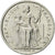 Moneda, Nueva Caledonia, 2 Francs, 1990, Paris, EBC, Aluminio, KM:14