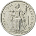 Coin, New Caledonia, 2 Francs, 1990, Paris, AU(55-58), Aluminum, KM:14