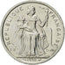 Coin, New Caledonia, 2 Francs, 1990, Paris, AU(55-58), Aluminum, KM:14