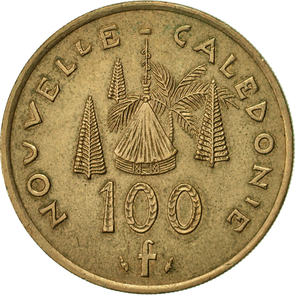 Coin, New Caledonia, 100 Francs, 1991, Paris, AU(50-53), Nickel-Bronze, KM:15