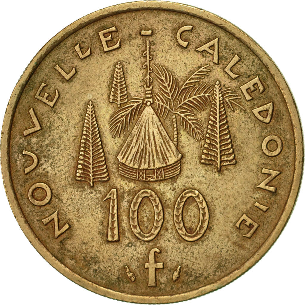 Coin, New Caledonia, 100 Francs, 1976, Paris, AU(50-53), Nickel-Bronze, KM:15