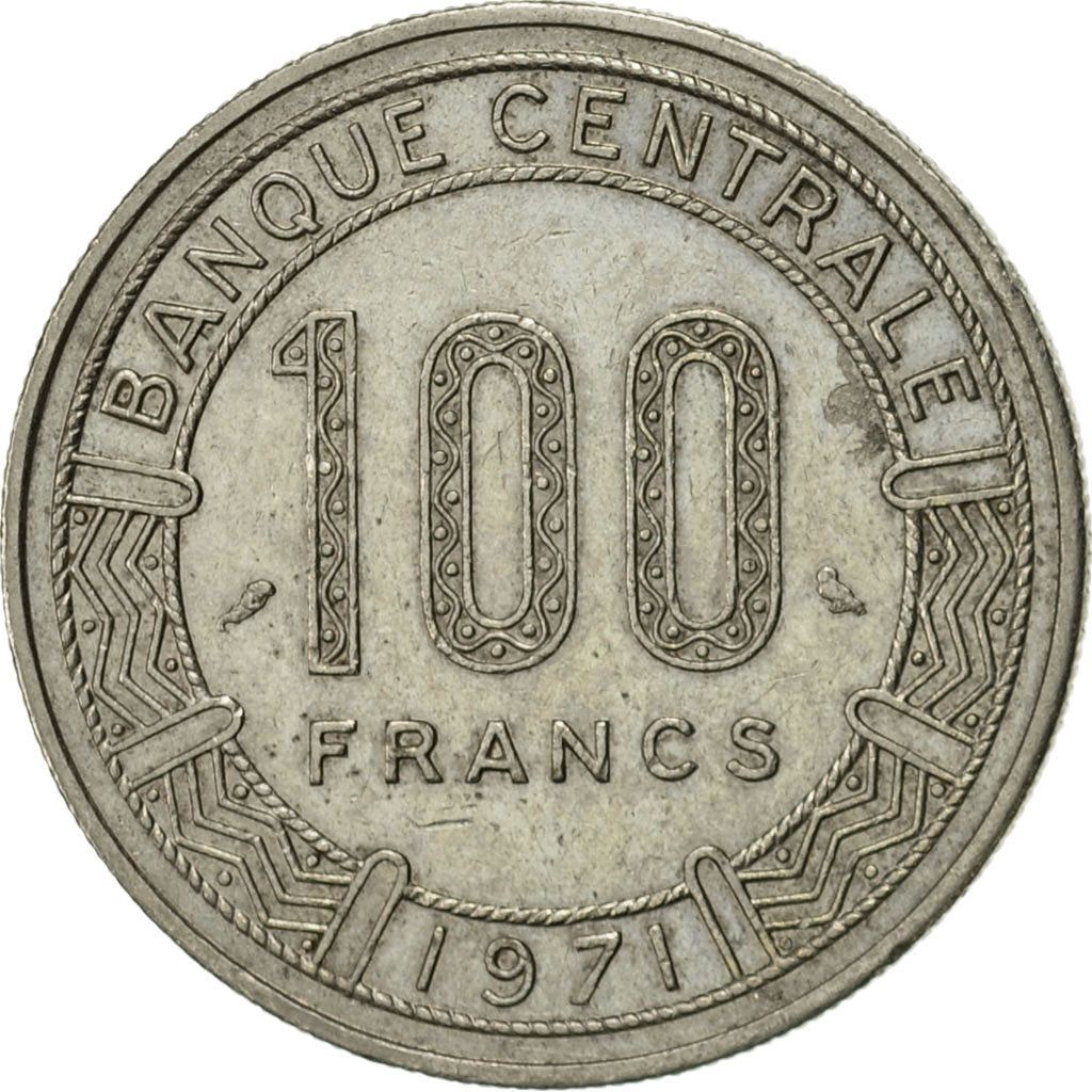 Coin, Cameroon, 100 Francs, 1971, Paris, AU(50-53), Nickel, KM:15