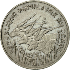 Congo Republic, 100 Francs, 1971, Paris, AU(50-53), Nickel, KM:1