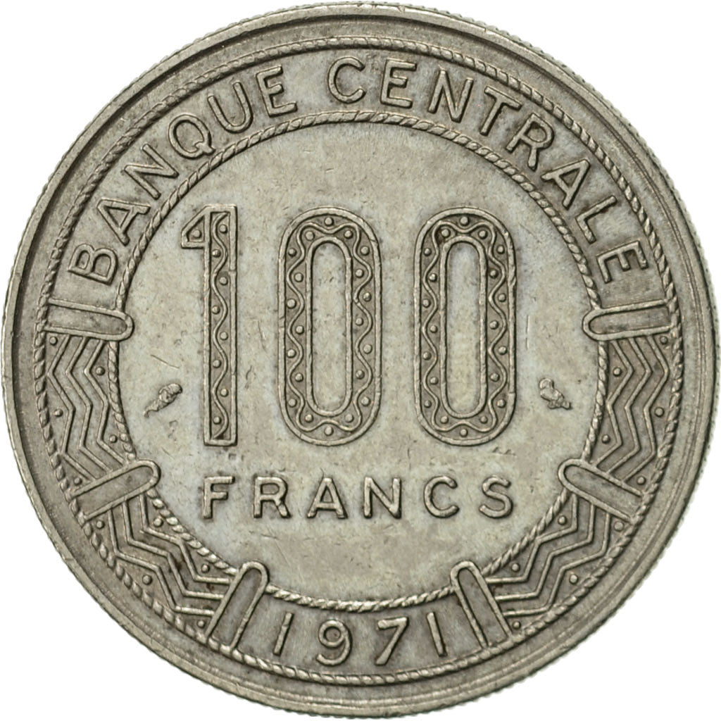 Congo Republic, 100 Francs, 1971, Paris, AU(50-53), Nickel, KM:1