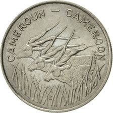 Cameroon, 100 Francs, 1975, Paris, AU(55-58), Nickel, KM:17