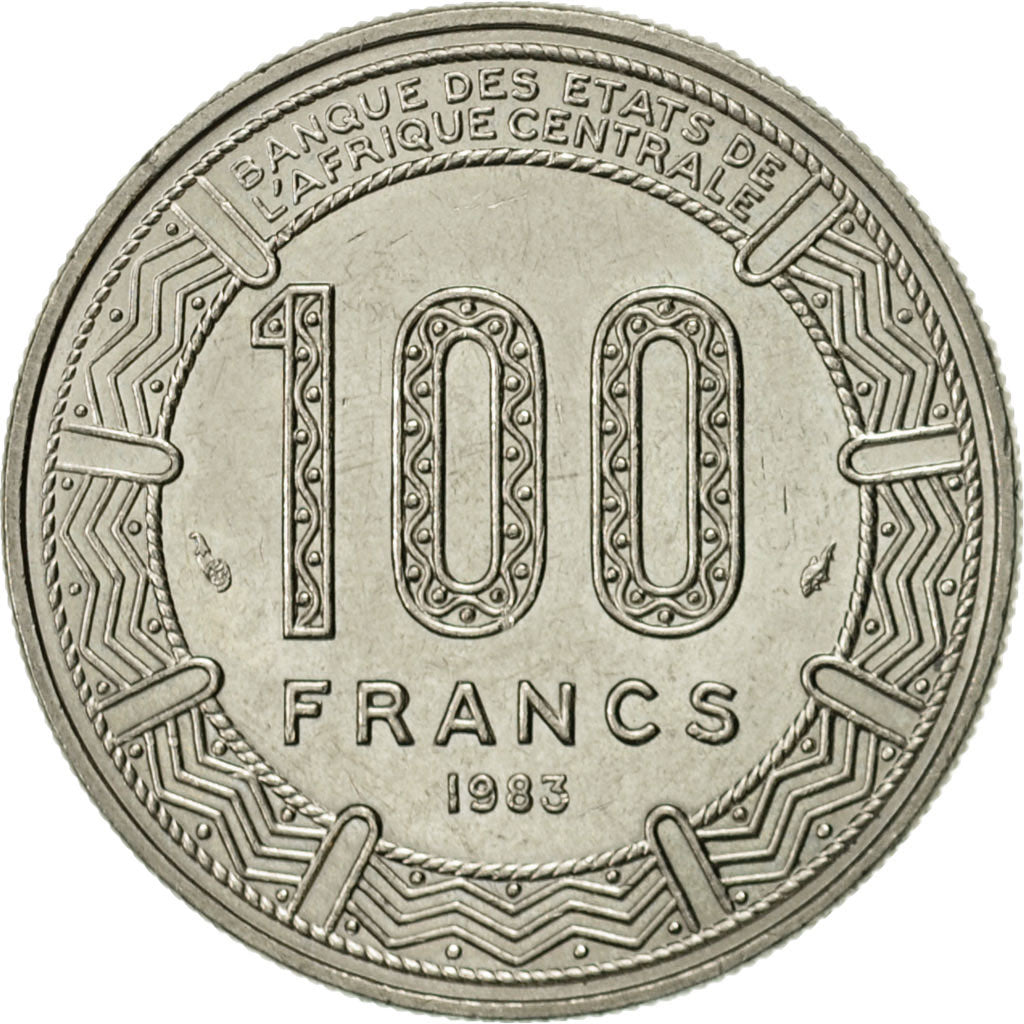 Repubblica del Congo, 100 Francs, 1983, Paris, SPL-, Nichel, KM:2