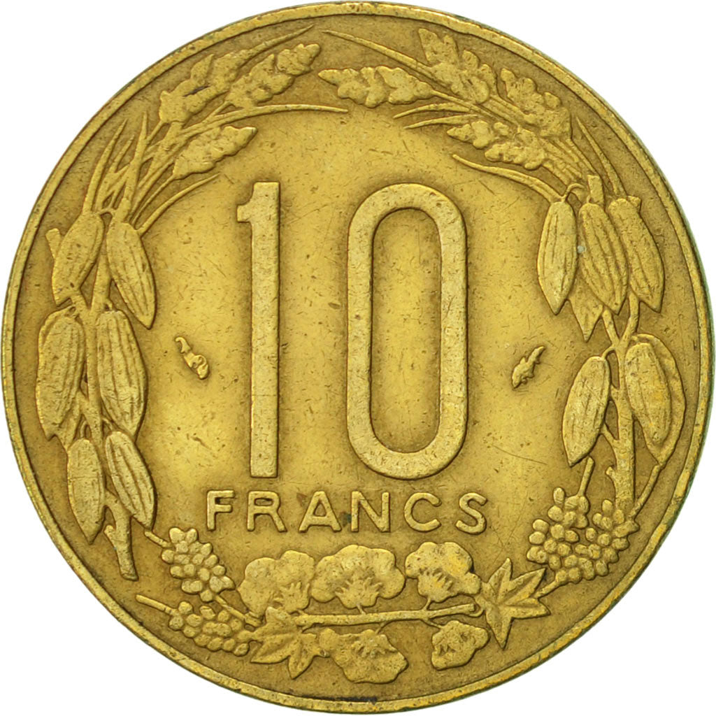 Moneta, Stati dell’Africa centrale, 10 Francs, 1981, Paris, BB