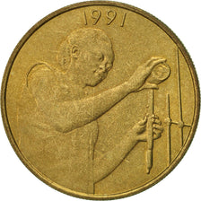 West African States, 25 Francs, 1991, Paris, EF(40-45), Aluminum-Bronze, KM:9