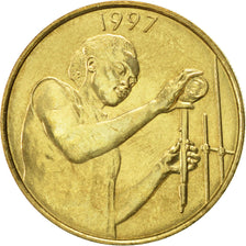 Moneda, Estados del África Occidental, 25 Francs, 1997, Paris, MBC+, Aluminio -
