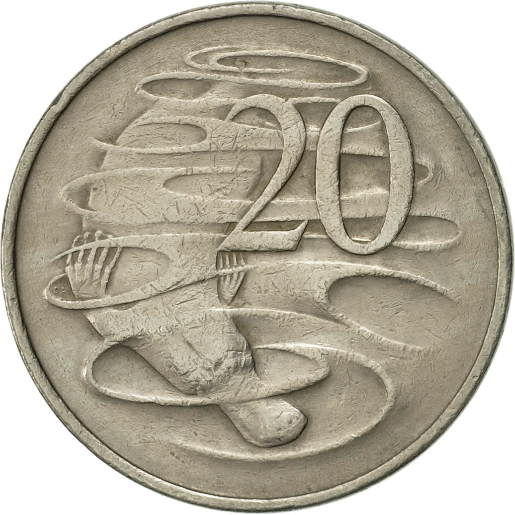 Australie, Elizabeth II, 20 Cents, 1967, TTB+, Copper-nickel, KM:66