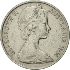 Australia, Elizabeth II, 20 Cents, 1966, MBC+, Cobre - níquel, KM:66